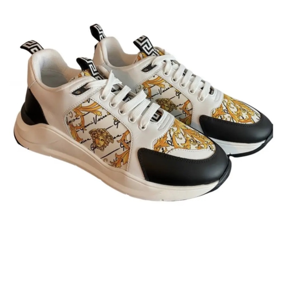 Versace white leather Sneakers size 38 - Picture 2 of 6